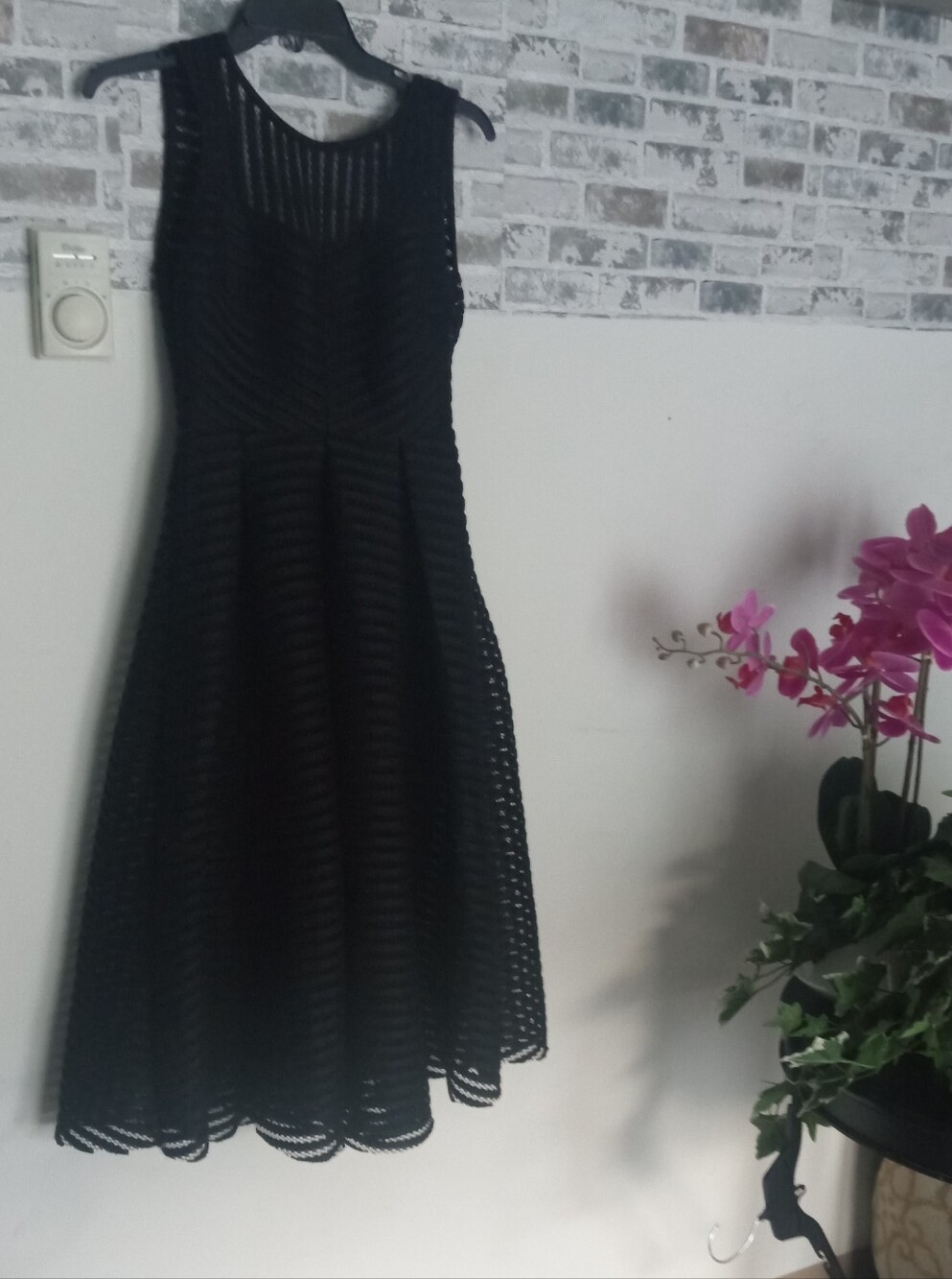 Black Sleeveless Fit & Flare Dress